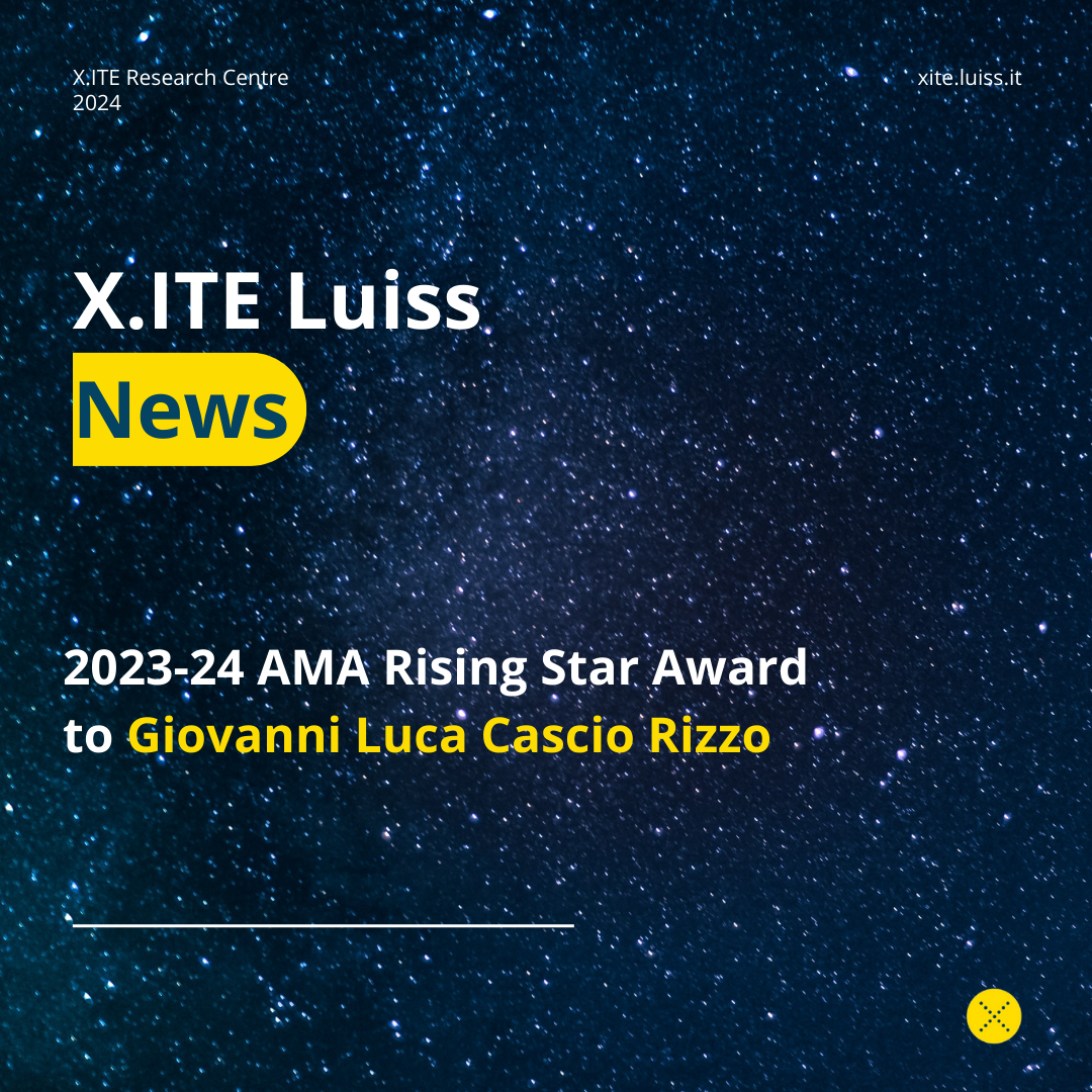 2023-24 AMA Rising Star Award to Giovanni Luca Cascio Rizzo